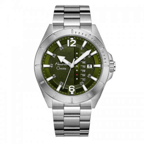 Alexandre Christie AC 6535 Silver Green MEBSSGN